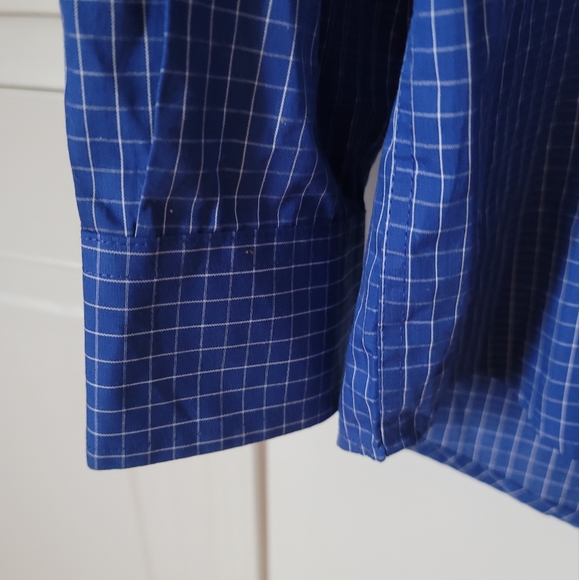 ANTIGUA Men's Checkered Pattern Dress Shirt w. Giants Logo Embroidered, Size M - Picture 5 of 9